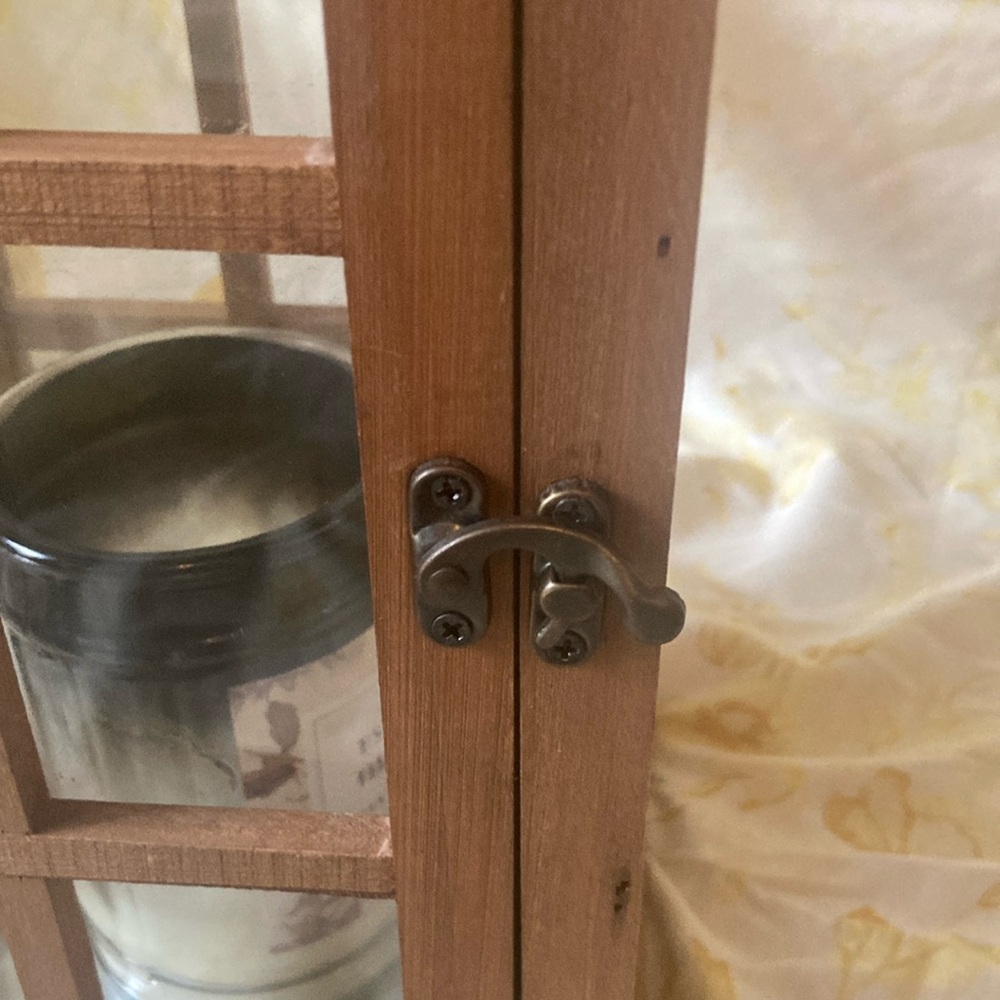 Rustic Brown Lantern Candle Holder - Picture 3 of 7